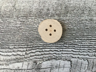bouton en bois naturel sans vernis