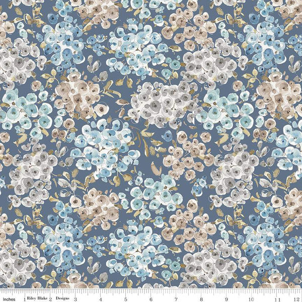 Blue escape coastal floral de Riley Blake