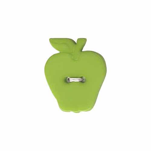 ELAN bouton fantaisie à 2 trous - vert - 23mm (7⁄8″) - pomme