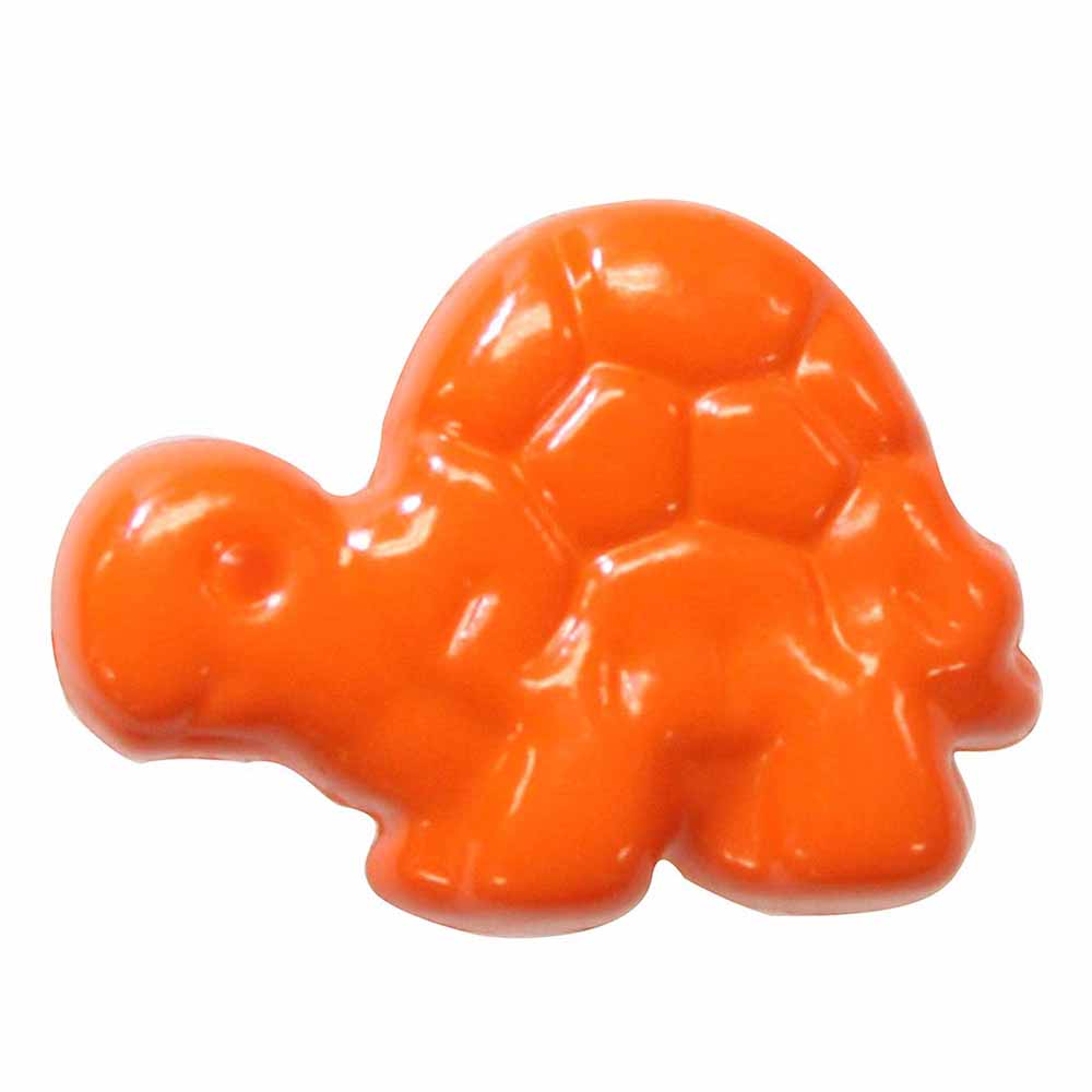 CIRQUE bouton fantaisie à tige - orange - 18mm (3⁄4″) - tortue