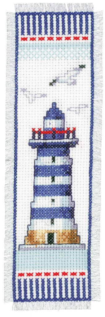 Kit broderie marque page phare Vervaco