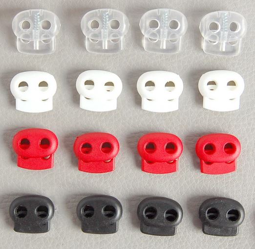 6 Serre-câbles à Clip 2 Trous – Pour Sangles Ou Cordons – 3,5 Mm – Lot De 6 Pièces